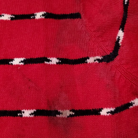 VTG 90s Janes Closet Knit Cardigan Sweater Embellished Purse Shopping Zebra Heel - Picture 4 of 8